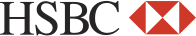 Logo noir et rouge HSBC Transparent